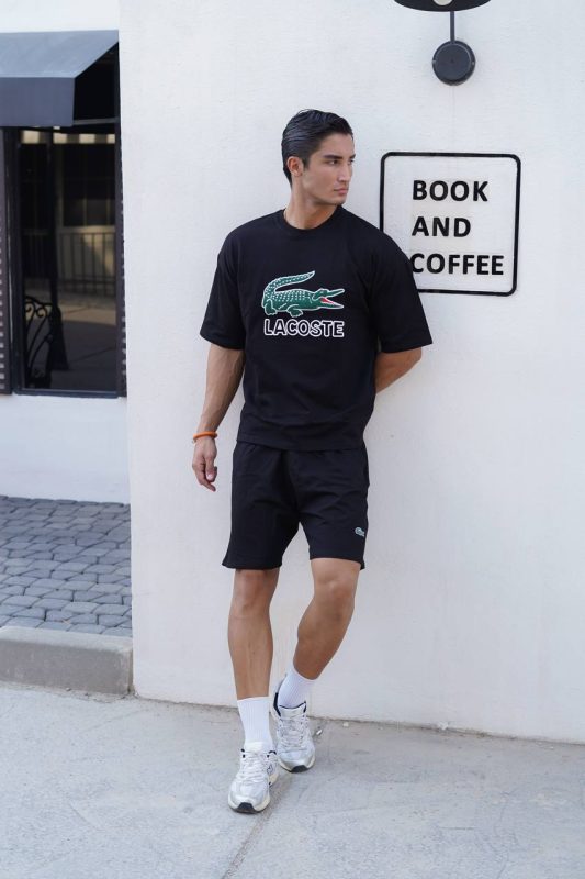 ست تیشرت شلوارک LACOSTE دورس