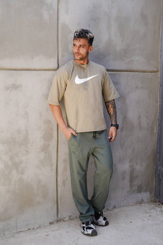 ست تیشرت(پنبه) و اسلش (دورس) نایک